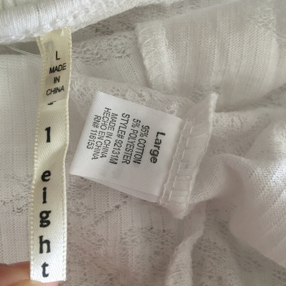 {nwot} nine 1 eight ruffle trim rose tank top - Picture 6 of 6
